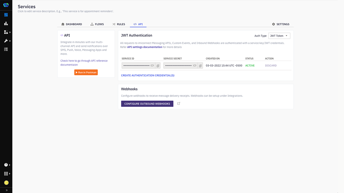 screenshot of Webex Connect